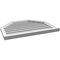 Ekena Millwork Octagonal Top Surface Mount PVC Gable Vent w/ 2"W x 2"P Brickmould Sill Frame, 34"W x 26"H GVPOT34X2603SF - alternate 4